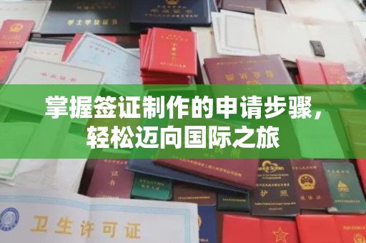狮潭掌握签证制作的申请步骤，轻松迈向国际之旅